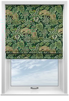 Leopard, Malachite - Motorised Roman Blind